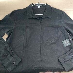 Express Black Button Down Shirt Classic Design